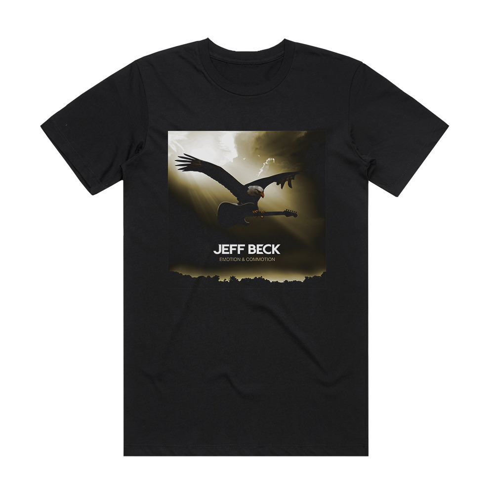 Jeff Beck Emotion Commotion Album Cover T Shirt Black